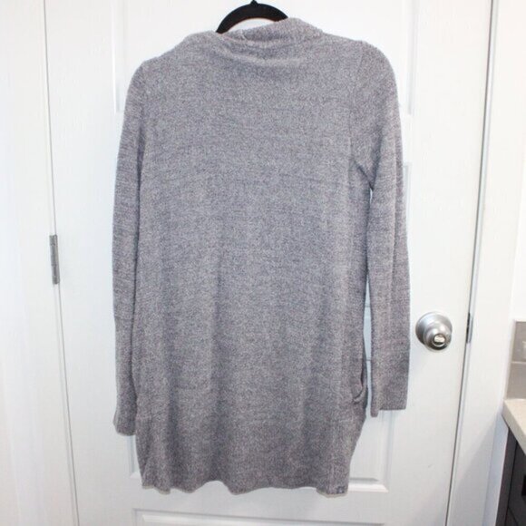 Barefoot Dreams Medium Gray CozyChic Lite Circle Cardigan Sweater Pockets - Picture 3 of 3